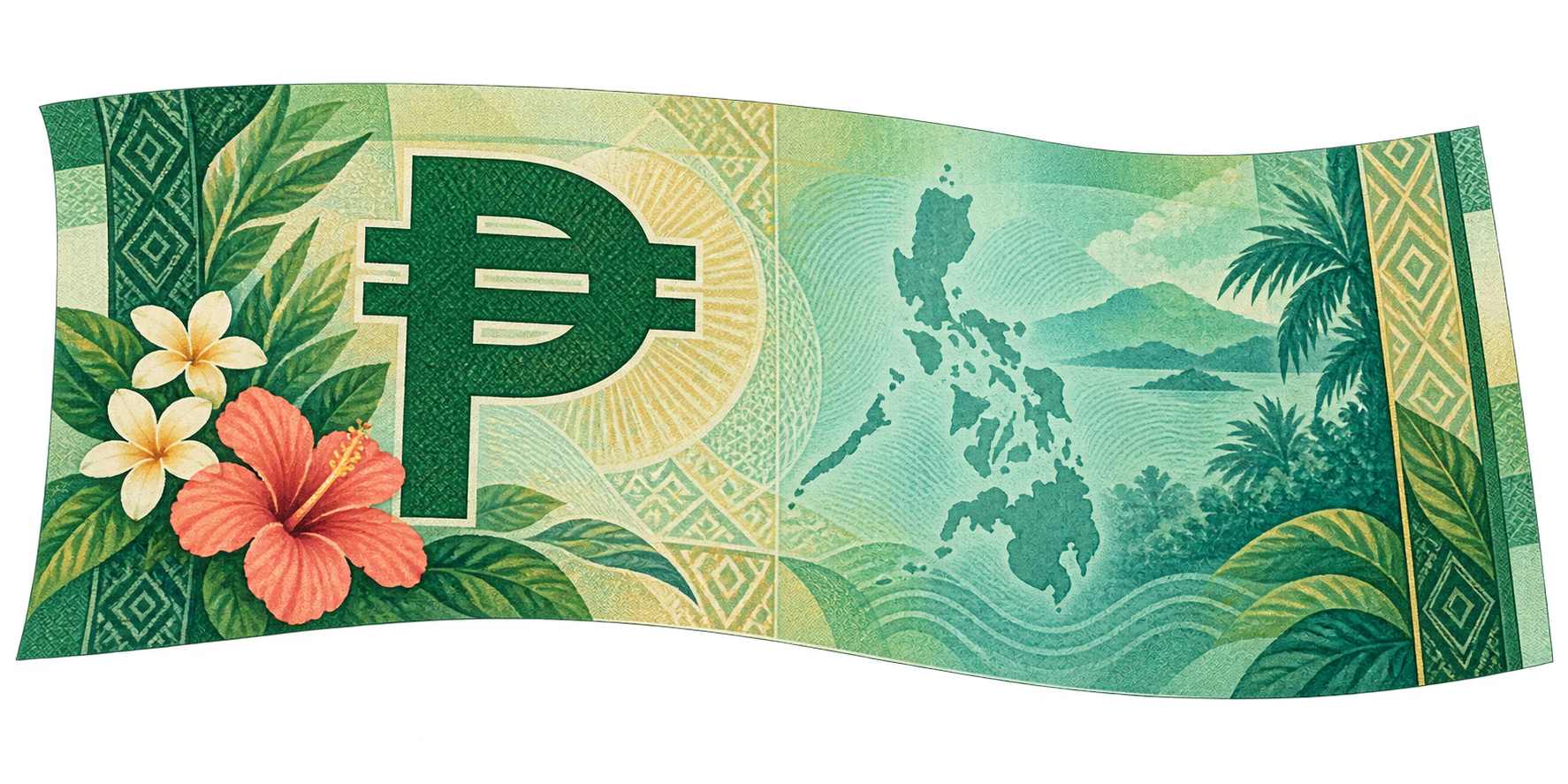 Illustrated Philippine peso banknote
